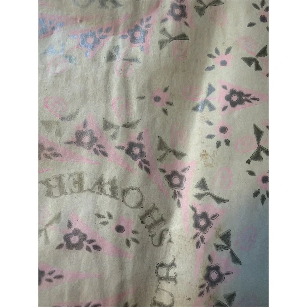 Vtg Bridal & Baby Flat Wrap Sheets, Some New In Package 13 Designs, Amounts Vary